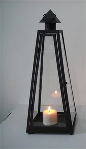 Completely Custom LARGE Pyramid Lantern in BLACK