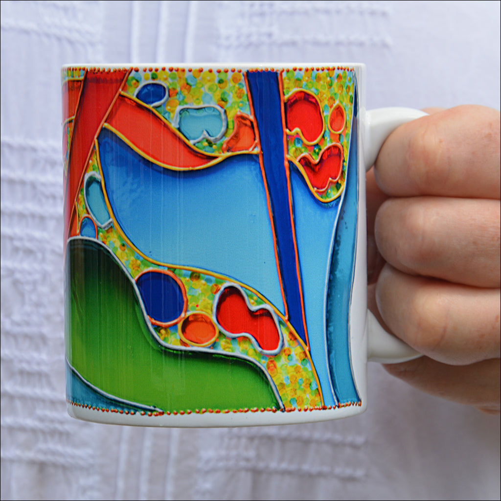 Abstract Art Mug &/OR Coaster – Ornately Lanterns