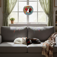 Love Cats Anniversary Suncatcher