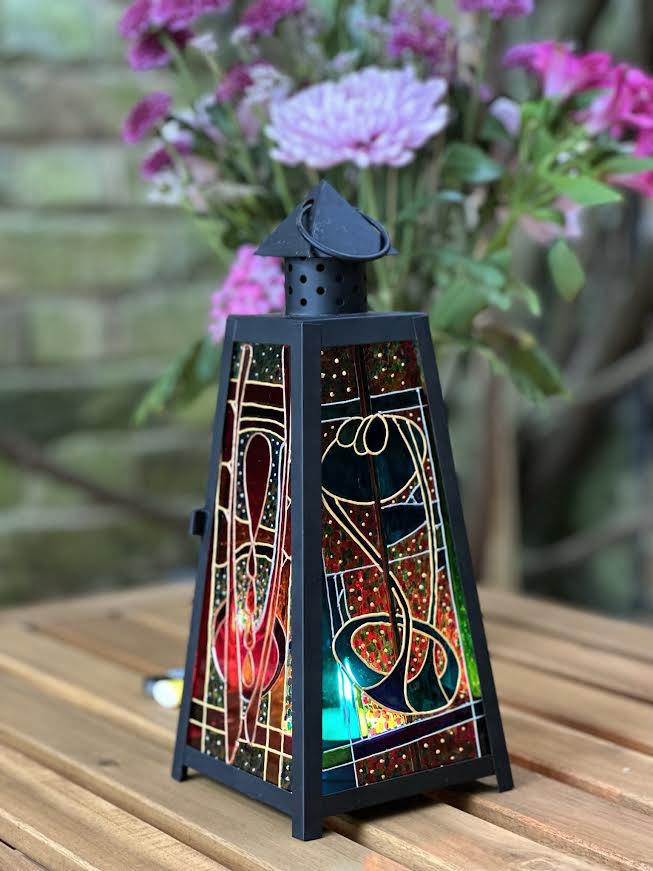 Charles Rennie Mackintosh Decorative Lantern, Art Nouveau Window