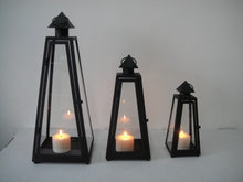 Black Metal Lantern Frame - Large Size