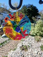 Happy Hummingbird Hanging Suncatcher