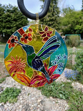 Happy Hummingbird Hanging Suncatcher
