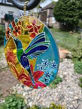 Happy Hummingbird Hanging Suncatcher