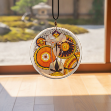 Golden Yellow Mandala Suncatcher