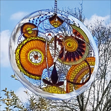 Golden Yellow Mandala Suncatcher