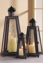 Black Metal Lantern Frame - Large Size