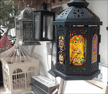 Completely Custom MEDIUM Moroccan Lantern in BLACK