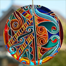 Celtic Knots Colourful Pattern Suncatcher
