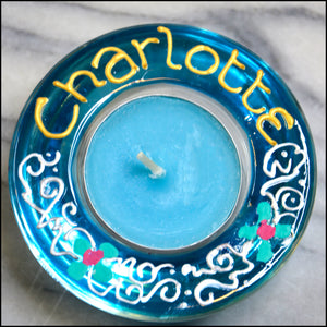 CHARLOTTE Sky Blue Candle Holder