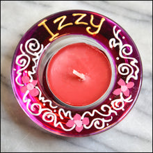 IZZY Pink Daisy Candle Holder