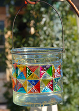 Chunky Clear Glass Candle Lantern